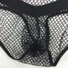 Mens Sexig Bulge Påse Underkläder Smala Midja Fishnet Fashional Panties G7749 Frampåse Måttlig Back Black