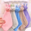 New towel Coral velvet rabbit modeling towel kitchen wipes cartoon clean Towel Wipe the cloth IC850