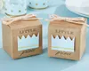 Little Prince / Princess Kraft Paper Gift Baby Shower Favor Box z sznurkiem łuku pakiet 48 sztuk