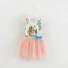 Kızın Elbiseleri Toptan-Dantel Bebek Kız Elbise Yaz Batedydress Yaylar Giyim Tutu Parti 1 Yıl Doğum Günü Dress1