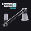 Hookahs 18mm Male Glass Adapter Female for Pipes and Quartz Banger Nail Drop Down With Grinding Mouth