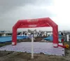 Full print inflatable Racing arch with removable Start & finish line Banner for Ancient Architectural Buildings Culture advertising