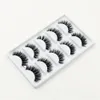 3D Mink False Eyelashes 5 pairs Natural Extension Long Cross Thick Mink Lashes Handmade Eye Lashes K01