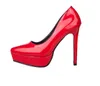 Mulheres 12 cm de salto alto camurça sapatos senhoras boca rasa pontas dedos dos pés sapatos de festa mulher bombas de escritório de casamento vermelho verde zapato mujer