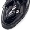 Quasten-Fransen-Loafer für Männer, handgefertigt, dicker Absatz, modische Hochzeitskleid-Schuhe, Herren-Loafer, schwarze Derby-Schuhe