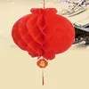 16Inch 40cm Chinese Style Red Honeycomb Waterproof Paper Lantern For Festival Party Supplies Wedding Decoration ZA4922