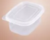 Disposable 709ml Plastic Cake Container 2 Types Color Lid Pattern Layer Cake Bread Box Wholesale