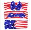 Drapeau National américain bébé enfants Accessoires pour cheveux enfants coiffure bébé bowknot épingle à cheveux bébé pince à cheveux jolie fille bandeaux foulards