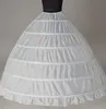 Suknia Balowa Duża Petticoats New Arrival White 6-Hoops Panna młoda Underskirt Sukienka Formalna Crinoline Plus Rozmiar Akcesoria ślubne dla kobiety