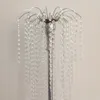 New 73 cm height silver crystal road lead props wedding table party centerpiece flower rack holder home decor 1 lot=10 pcs