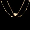 Ожерелье Сердца Сердея Серебряные Золотые Цепи Многослойные ожерелья чокеры подвесные женские ожерелья модные украшения и песчаный подарок