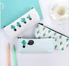 office student zipper Pencil pen bags stationery cases clutch organizer bag Gift storage pouch baby Cactus coin purse girl makeup bags