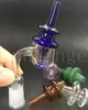 4mm d'épaisseur Quartz Banger Nail Avec Verre Carb Cap Femelle Mâle 10mm 14mm 18mm Joint 90 Degrés Quartz Bangers Clous Pour Tuyaux En Verre