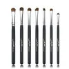 JAF Classic 7PCS Szczotki do Makijażu 100% Zwierząt Naturalny Koń Konik Włosy Eye Makeup Set Biały / Czarny / Różowy