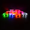 Ny upp ljudkontroll LED -blinkande silikonarmband Färgglad Glow Light Safety Vibration Control Led Night Sport Wristbands Festival Party Halloween Decor