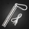 50st USB -uppladdningsbar Mini Pocket LED -ficklampa Månlampa utomhus Klättrande karabiner Key Chain LED -fackla ljus med metallbox3883673