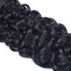 Onverwerkte Indiase Menselijke Remy Virgin Haar Jerry Curly Hair Weeft Hair Extensions Natural Color 100g / Bundel Dubbele Weefs 3bundles / Lot