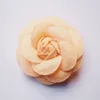Utan klipp 20st/Lot Rose Flower Hair Accessories Barn Girls HotSale Floral Orange Barrettes Baby Hairpin Flower Shape