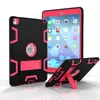 Armadura híbrida case para ipad 2/3 mini air kids safe à prova de choque heavy duty silicone hard case capa w / filme protetor de tela