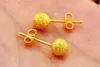 whole fine 24k gold plated slippy bead transfer stud earring womenDangle stud earring earrings bride earring Women shippi314e928891603226