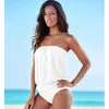 One piece plus size swimwear for women multi color multi size wiping chest strapless one piece swimsuits bikinis sexy swimsuit material