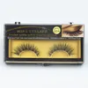 3D Handgjorda mink Eye Lashes 1 par falska ögonfransar naturliga långa korsningar falska ögonfransar skönhetsmakeup förlängningsverktyg