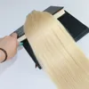 Tape in Hair Extensions Color 613 Bleach Blonde s Invisiable Real Human Hair Skin Weft Tape on Hair Extensions 100g/40pcs