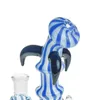 New Bongs Ox Horn Design Vidro Plataformas De Petróleo De Vidro Tubos De Água De Fumadores Com 14mm Junta Feminina