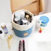 Bolsa de cosméticos con cordón redondo del mismo estilo icónico, paquete organizador de lavado, bolsas de viaje con cubo multifuncional, bolsa de cosméticos de gran capacidad