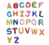 Kühlschrankmagnet Kind bunt 26 Buchstaben Form Lernen Holz magnetisch Kleinkind Kinderspielzeug 26 Wörter Lernalphabet
