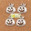 Calabazas de Halloween lindo MIC encantos de plata antigua 200 unids/lote moda 18,3x15,8mm colgantes joyería DIY L1098