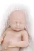 10 tum Reborn Doll Kit full lem Anatomiskt korrekt sovande mjuk silikon vinyl för spädbarn jul födelsedagspresent ingen tyg2633140