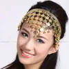 BELLY DANCE BOLLYWOOD COSTUME TRIBAL JEWELRY GOLD/SILVER HEADBAND HEADPIECE PROP Belly Dance Cions Headdress New free shipping HJ157