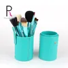 Princess Rose 12pcs Make Up Brush Set Makeup Brushes Kit Maquiagem Pincel Pinceaux Maquillage Leather Brush Holder1835492