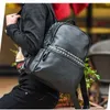 Moda perçin sırt çantası sıradan çanta erkek tasarımcı pu deri çanta fermuar marka çanta spor açık ayarlanabilir sırt çantaları #h826