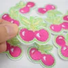 10 Stück Twins Cherry Patches Abzeichen für Kleidung Eisen bestickt Patch Applikation Eisen auf Patches Nähzubehör für Kleidung