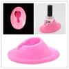 silicone Rubber Nail Art Manicure Polish Slanted Holder Stand Seat Tool KD