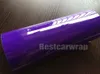 3 lager Gloss Purple Vinyl Wrap High Glossy för bilpapp med luftbubbla Free Truck Vehicle Wrap som täcker hud 1,52*20m/Roll 4.98x66ft