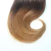 High Quality Hair Products 6 Inch Brazilian Hair Ombre Color Body Wave 100% Human Hair Extension