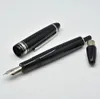 Luxe MSK-149 Black Resin Classic Fountain Pen voor 4810 Iridium NIB Office School levert Hoge kwaliteit Schrijven Inkt Pennen met serienummer