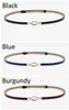 female chastity belt water-drop buckle thin leather belt for women and ladies designer belts summer fashion for dress