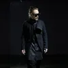 Hurtownie Koreański Harajuku Gotycki Nieregularny Punk męska Płaszcz Long Black Mens Trench Coat Men Slim Fit Kurtka Wiatrówka