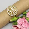 Wholesale- 12 pcs Silver/golden rhinestone Napkin Rings Serviette Holder Wedding napkin