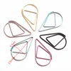 1000 PCS Metal Material Drop Shape Paper Clips Gold Silver Color Funny Kawaii Bookmark Office Shool Stationery Marking Clips228b