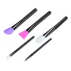 silicone brush Blusher 6pcs per set silibrush Makeup Foundation Face Powder Make Up Brushes Set Cosmetic Tools Kit