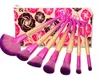 Mermaid Makeup Brush Set with bag 7pcs Fish Tail Foundation Powder Eyeshadow Make up Contour Blending Cosmetic Scales Brushs