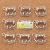 Vampirzähne Zähne Zauber Anhänger 300pcs Lot 17 5x12 3mm Antiquitäten Silberschmuck DIY L165 LZSILVER269A