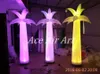 3pcs 2.4m H RBG LED Ligthing Inflatable Palm Tree For Sale With Free Blower For Wedding Party Stage Decoration Or Advertising