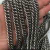 5 Meter / Lot Factory Direct Sale Sieraden Vind Zwaar 8.8mm Curb Link Chain RVS RVS-JEWLERY DIY SILVR