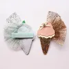 Ny Icecream Girl Glitter Filt Hair Clip Ice Cream Design Modish Girls Kids Hairpin Elegant Tjejer Hårtillbehör